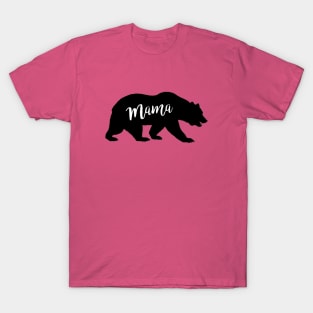 Mama Bear - print black T-Shirt